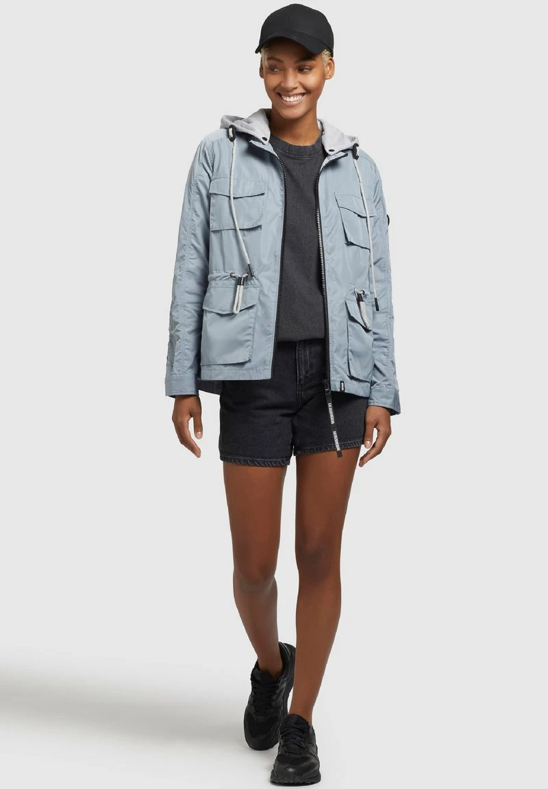 Khujo FLAMES - Leichte Jacke - Blaugrau Hell 4 Khujo FLAMES - Leichte Jacke - Blaugrau Hell – Bild 2