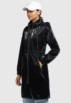 Khujo MARTHE - Regenjacke / Wasserabweisende Jacke - Schwarz -Khujo Verkäufe 0d6ab9d9e7e74d36a46563e7dd5dc7fc