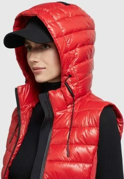 Khujo FABIA SHINY - Weste - Rot -Khujo Verkäufe 2669b984d3d24566ac66d3ec27bfb626