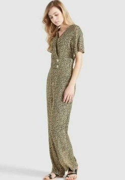 Khujo BORGIA - Jumpsuit - Schwarz-gelb Geblümt -Khujo Verkäufe 745f0e320a9040d5b7ce3f5c9bd55945