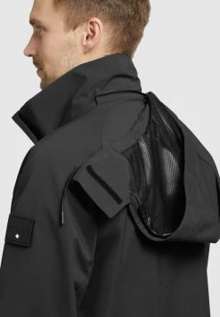 Khujo ADAM - Regenjacke / Wasserabweisende Jacke - Schwarz -Khujo Verkäufe 7adbffc8f7c941f487705255f1b5dd3e