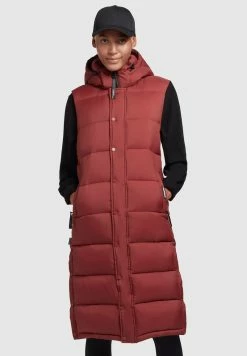 Khujo MAGNETA MATT - Weste - Rostrot