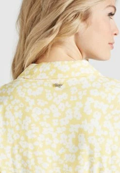 Khujo GOYA - Blusenkleid - Gelb-weiß Geblümt -Khujo Verkäufe c0d4553957654cc599a9ac7a3f060ad7