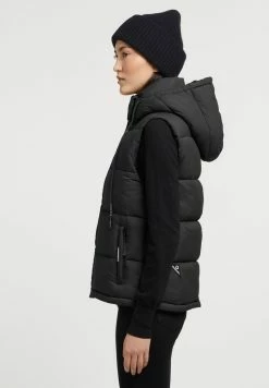 Khujo EDEN MATT - Weste - Schwarz -Khujo Verkäufe c2770a9d7aba4e319f2b4936b5bc5d11