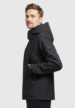 Khujo ADAM - Regenjacke / Wasserabweisende Jacke - Schwarz -Khujo Verkäufe c2aa0a351d19440eba78a6f91b0f2f61