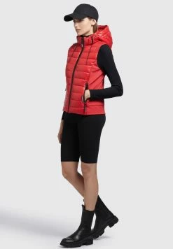 Khujo FABIA SHINY - Weste - Rot -Khujo Verkäufe c8ca6ad25044456384c462f9276baf72