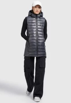 Khujo BECCA SHINY - Weste - Grau 11 Khujo BECCA SHINY - Weste - Grau -Khujo Verkäufe d06e3f2e9cba4de8b1fe9e80d8e38dca