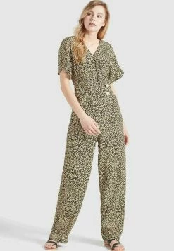 Khujo BORGIA - Jumpsuit - Schwarz-gelb Geblümt