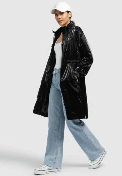 Khujo MARTHE - Regenjacke / Wasserabweisende Jacke - Schwarz -Khujo Verkäufe f155c0cb451f417fb36a11da06e440be